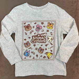 Nintendo Animal Crossing Kids Unisex Long Sleeve Cotton T-shirt XS/4T (SKU: 38B)